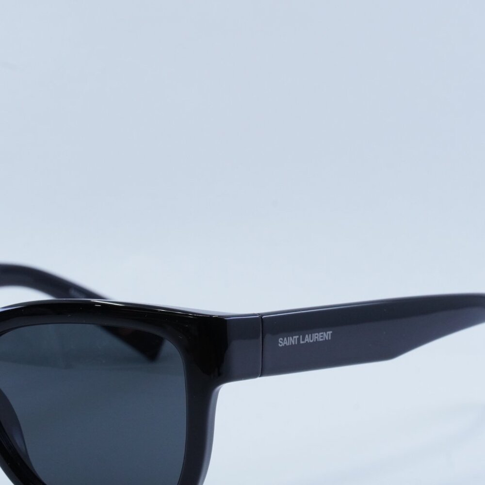Saint Laurent SL674 001 Sunglasses Black Square Frame, Black Lenses - Picture 2 of 12